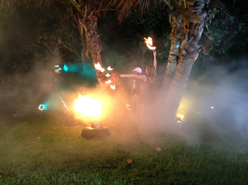 video shoot propane flames wirth talent
